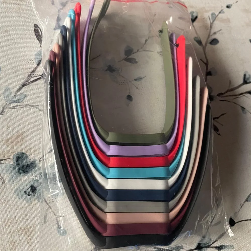 10ชิ้น/แพ็คสำหรับ Xiaomi Band 7 6 5 4 3สร้อยข้อมือซิลิโคนสำหรับ Mi Xiaomi