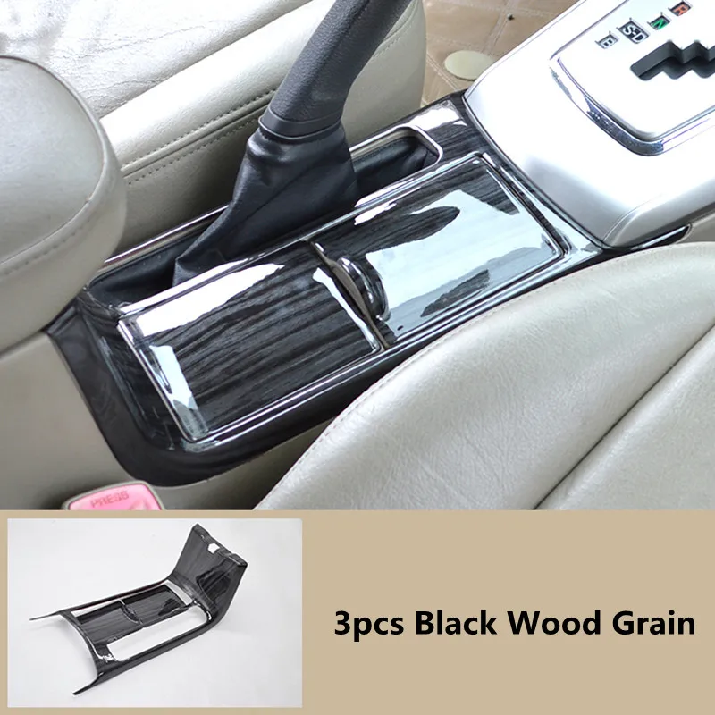3pcs Wood Grain Car Interior Styling Handbrake Drink Holder Cover Sticker for Toyota Corolla 2007 2008 2009 2010 2011 2012 2013