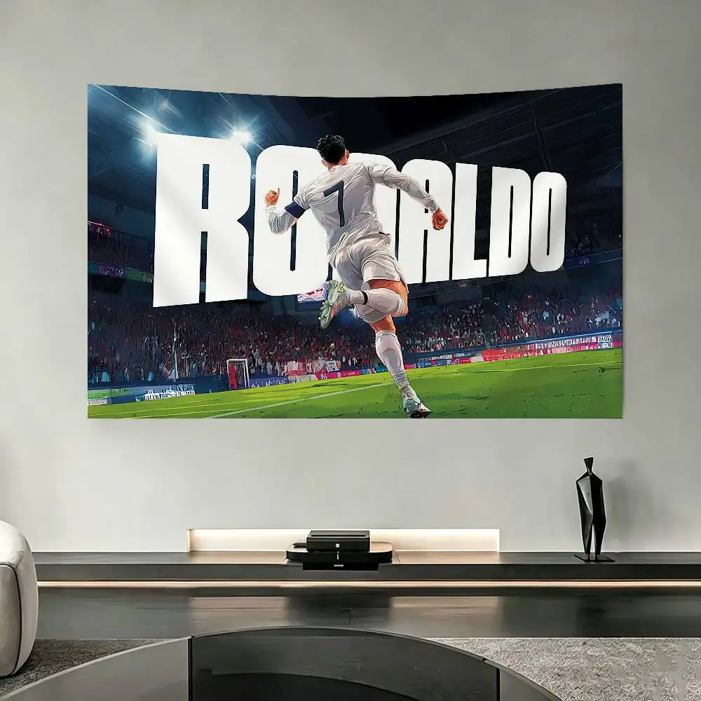 Portugal Super Football Star C-CR7 Funny Flags for Bedrooms Home Decor Items Outdoor Decors Garage Decoration Flaga