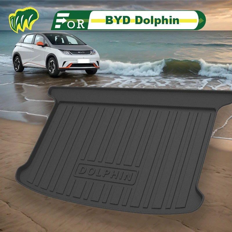 

For BYD Dolphin 20222021-2023 Custom Fit Car Trunk Mat All Season Cargo Mat 3D Shaped Laser Measured Trunk Liners