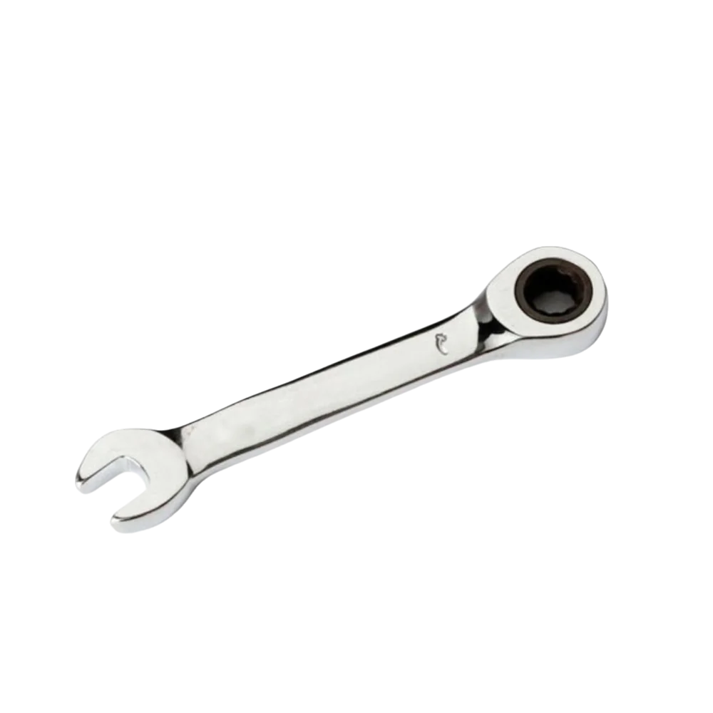 

CR-V Steel Stubby Ratcheting Combination Wrench 8mm-17mm Mini Plum Blossom Quick Open Wrench Hand Spanner Dual-use