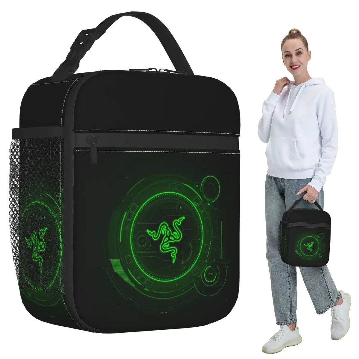 

Razer Coasters Insulated Lunch Bag for Kids School Cooler Thermal Food Box Tote Portable Lunch Boxes Container
