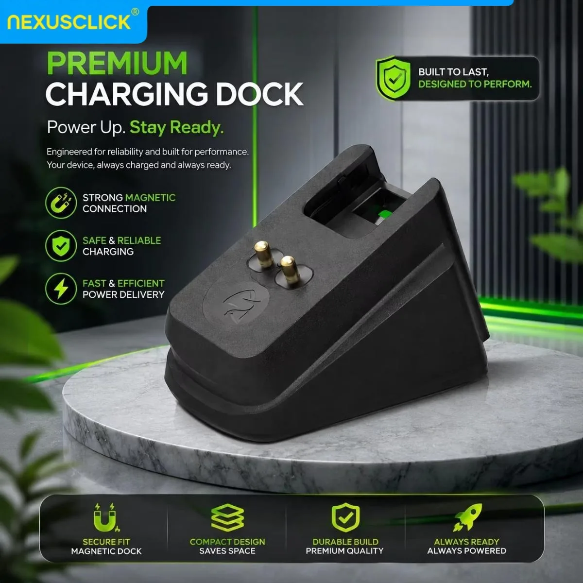 NEXUSCLICK Gaming Mouse Charging Dock, Magnetic Charging Module,USB Hub Extender RGB For Logitech GPW G Pro Superlight G502 G903