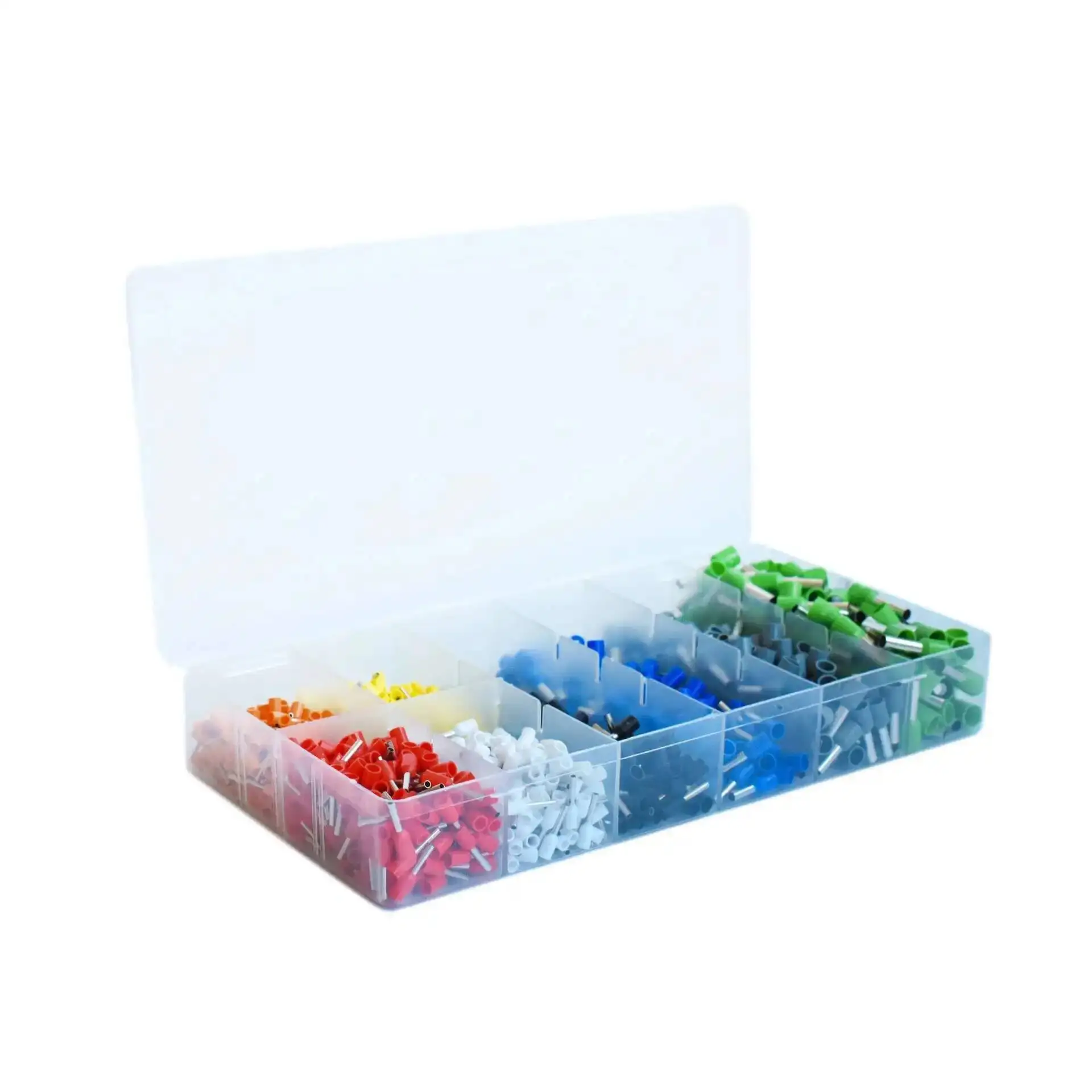 Terminal 1200pcs Set European Tube Type Cold Pressed Insulated Bushing Junction Box Cable End Wire Connector Crimping