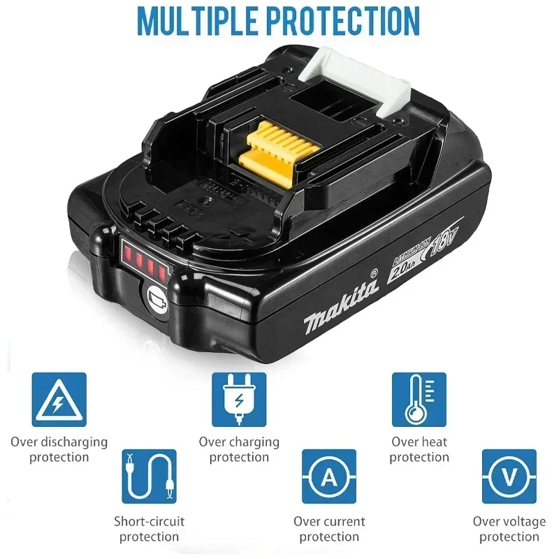 

2025 Makita BL1860 BL1850B BL1850 BL1840 BL1830 Screwdriver Battery & Charger 18v Replacement Power Tool Batteries.