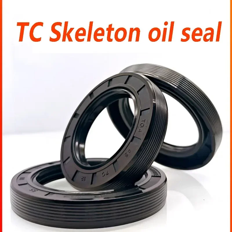 

1pack TG4/TC/FB TC 130/135/140-400mm ID Black Nitrile Rubber NBR Grooved Lip Spring Gasket Radial Shaft Skeleton Oil Seal 1Pcs