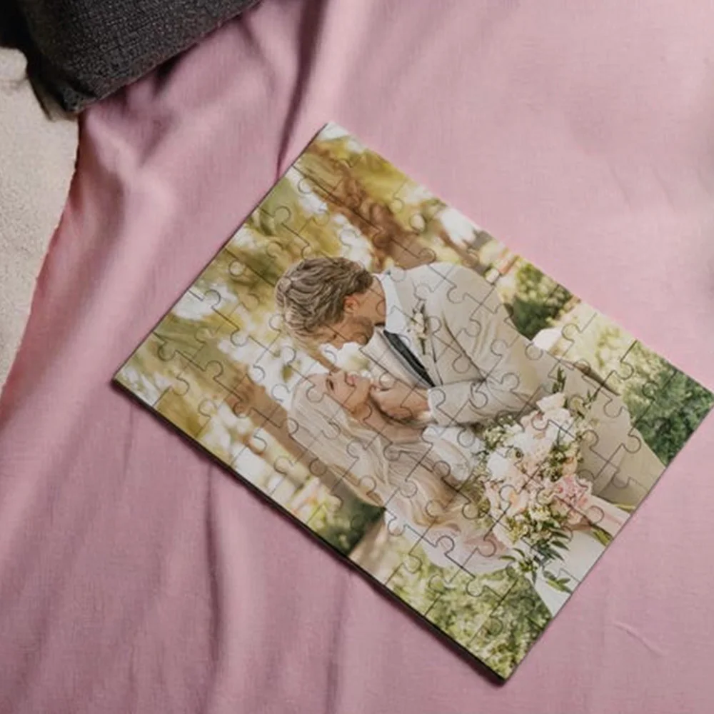 35/150/300/500/1000pcs nice wedding Custom Photo Personalised Decompression Puzzles Jigsaw puzzle Friend Gift