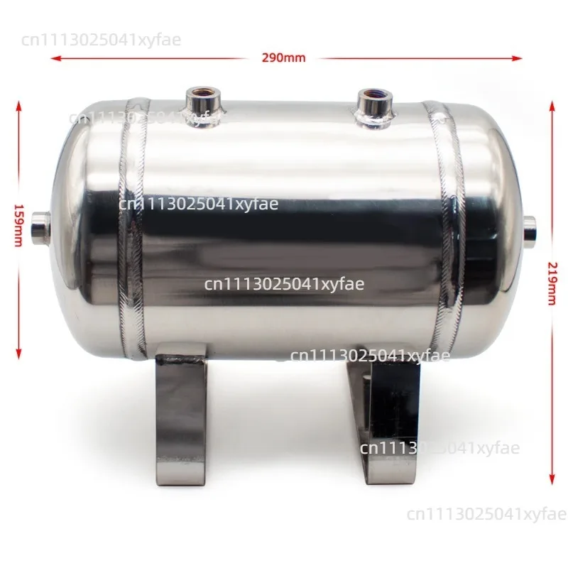 5L 304 Stainless Steel Air Buffer Storage Tank G1/4 Port Air Compressor Stabilizing Accessory
