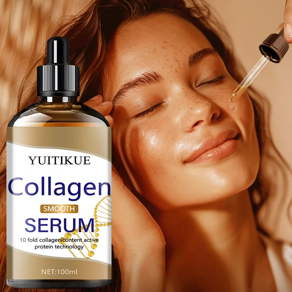 YUITIKUE 10X Collagen Smooth Serum 100ml - Active Protein Technology for Deep Moisturizing & Skin Smoothing