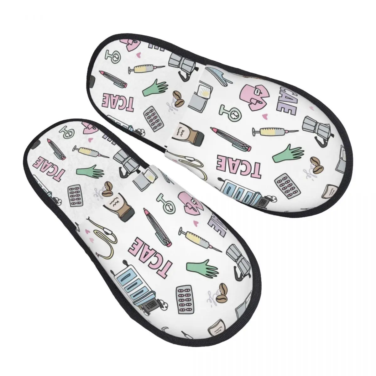 

Enfermera En Apuros Доктор Медсестра Медицина Мягкие потертые тапочки из пены с эффектом памяти Женская домашняя обувь для отеля