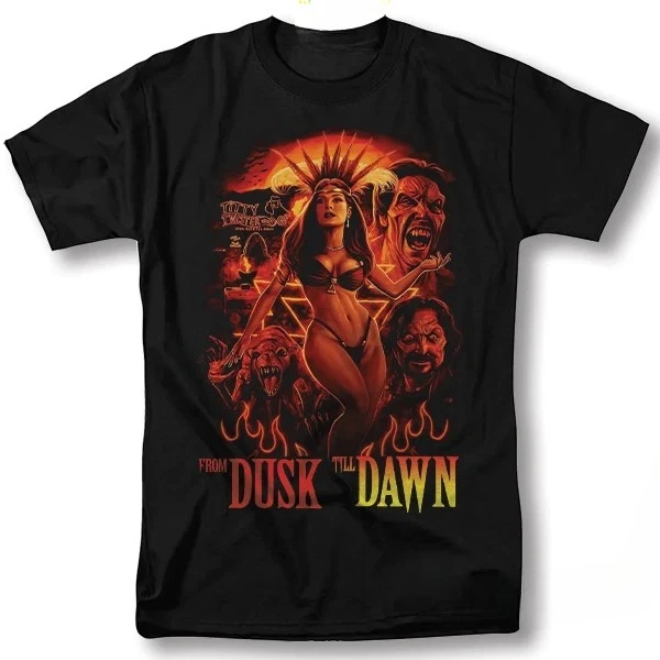 From Dusk Till Dawn Shirt Classic Movie Salma Hayek Vintage Graphic T-Shirt