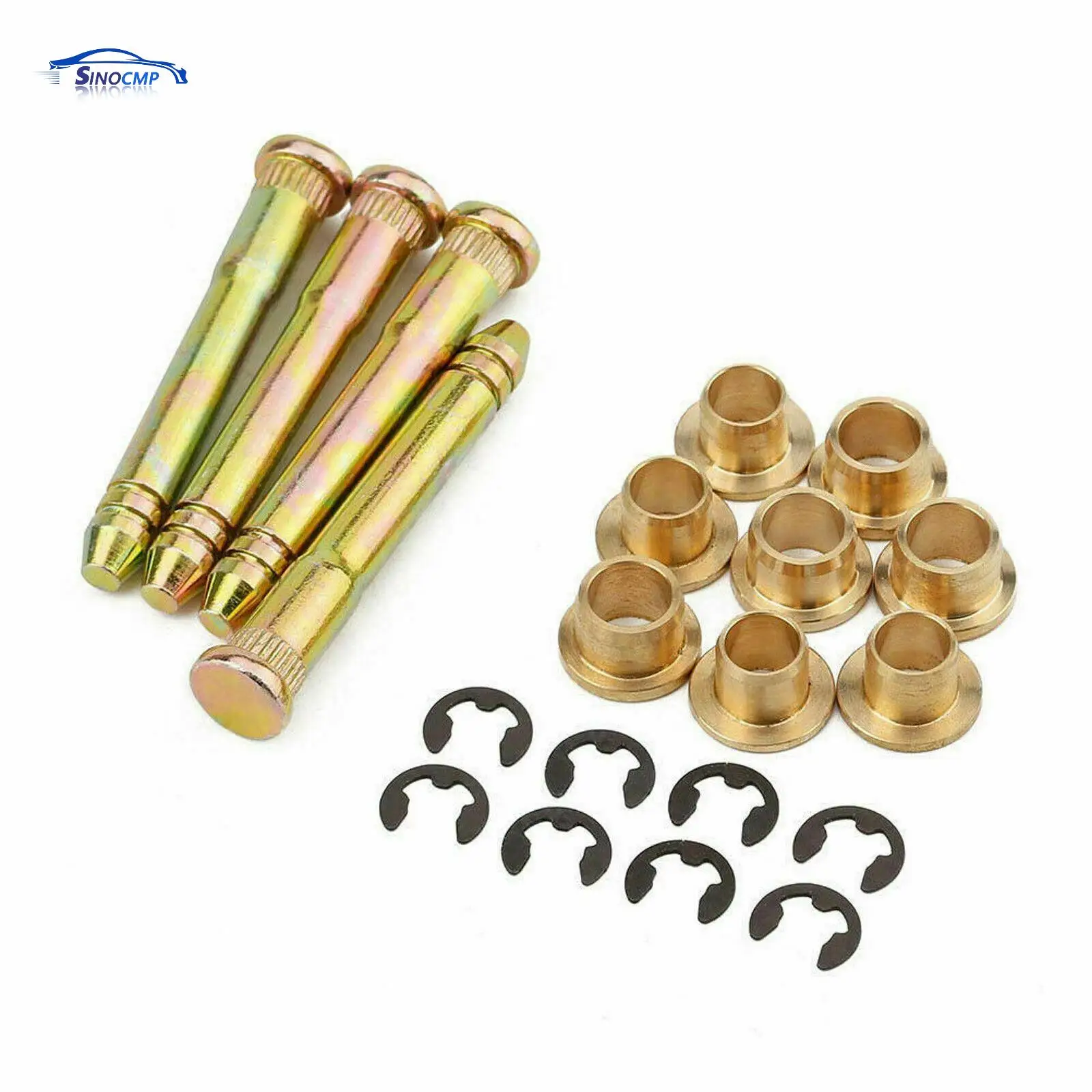 4 PCS Door Hinge Pin & Blushing Kit W/E-ring Clips Car Parts For Honda Accord Civic CR-V CRX CX DX EX SI EG6 B16 D16 EK EG EH