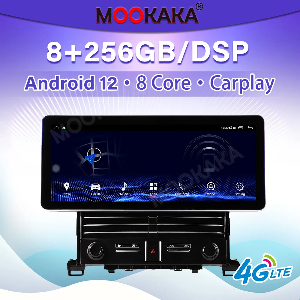 

12.3INCH For Toyota Alphard A20 2008-2012 Android 12 Car Multimedia Player Auto Radio GPS Navigation Audio Stereo