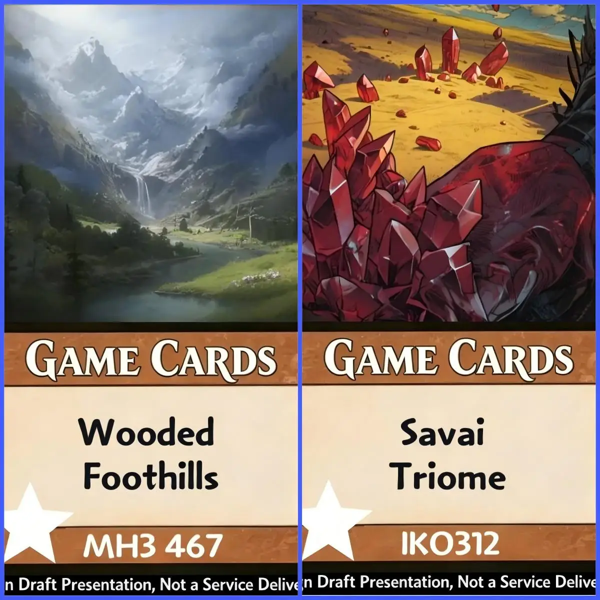 Selling Fetch lands TRI lands Triome Marsh Flats  Raffine's Tower ....best quality proxy cards