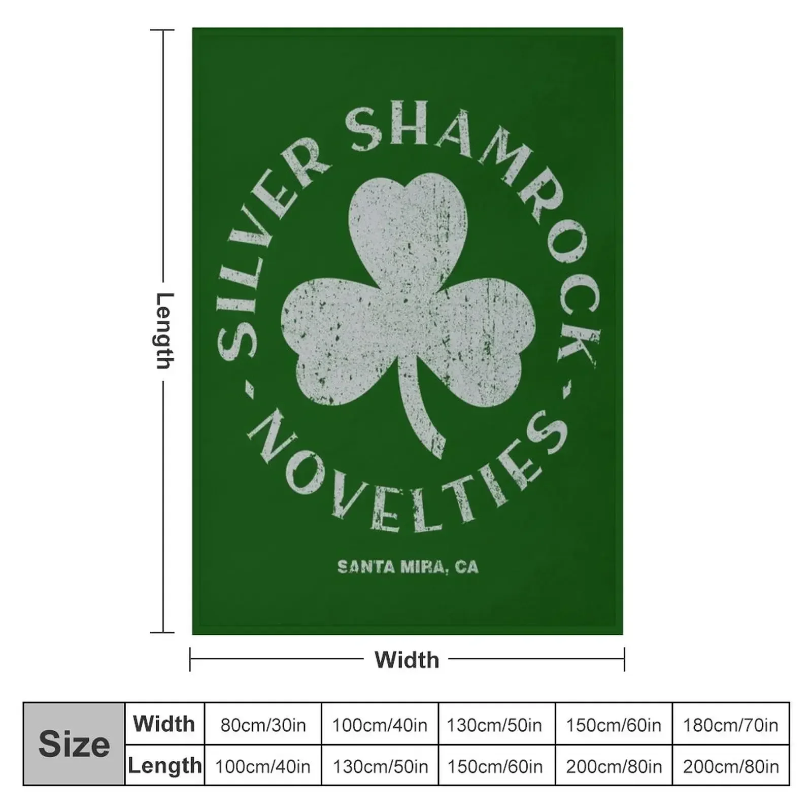 Silver Shamrock Novelties Throw Blanket cosplay anime blankets ands Blankets