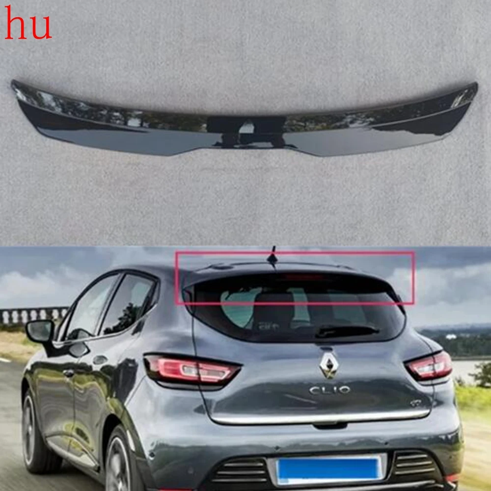 For Renault Clio 4 Spoiler 2012 2013 2014 2015 2016 2017 2018 2019 Spoilers Fiber Rear Wing Top Car-styling Auto Car Styling Cup