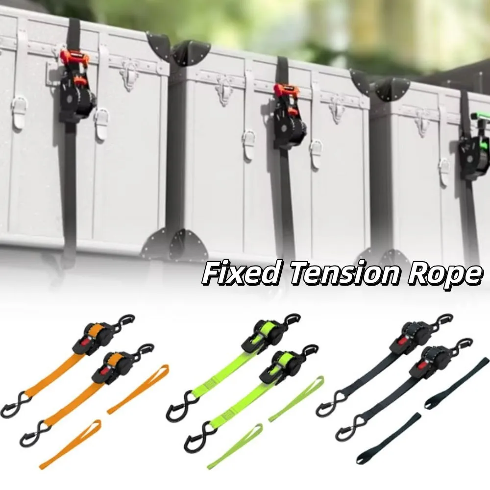 Heavy Duty Tie Down Straps Steel Buckle High-Quality Ratchet Tie Down Strap Double-Hook Fast Locking