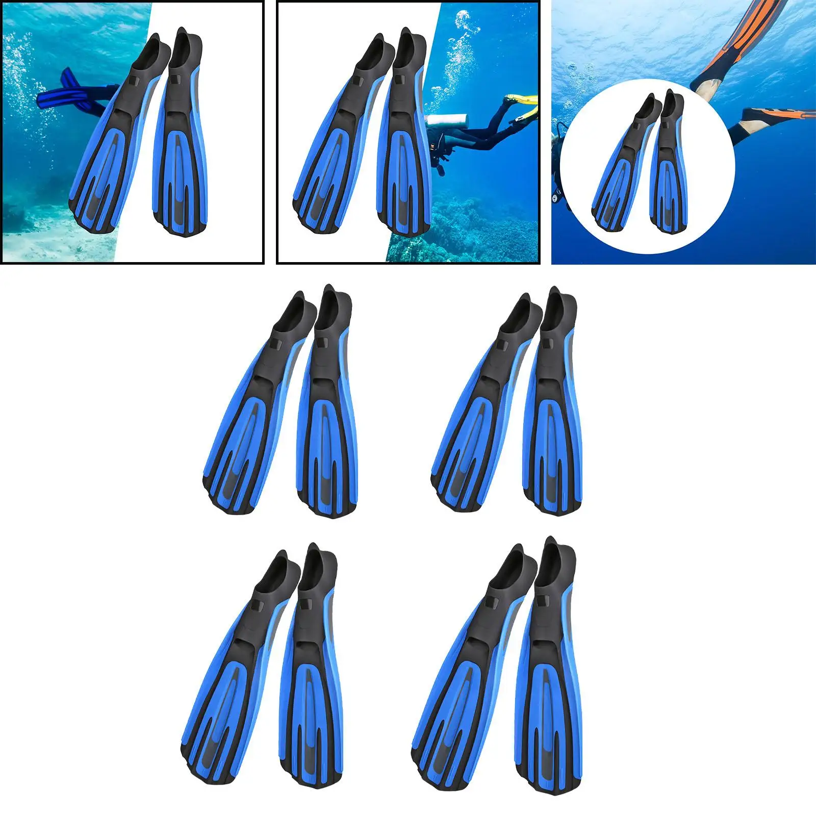 Diving Fins Snorkeling Fins Women Lightweight Equipment Travel Swim Swimming Flippers for Lap Swimming Outdoor Snorkeling