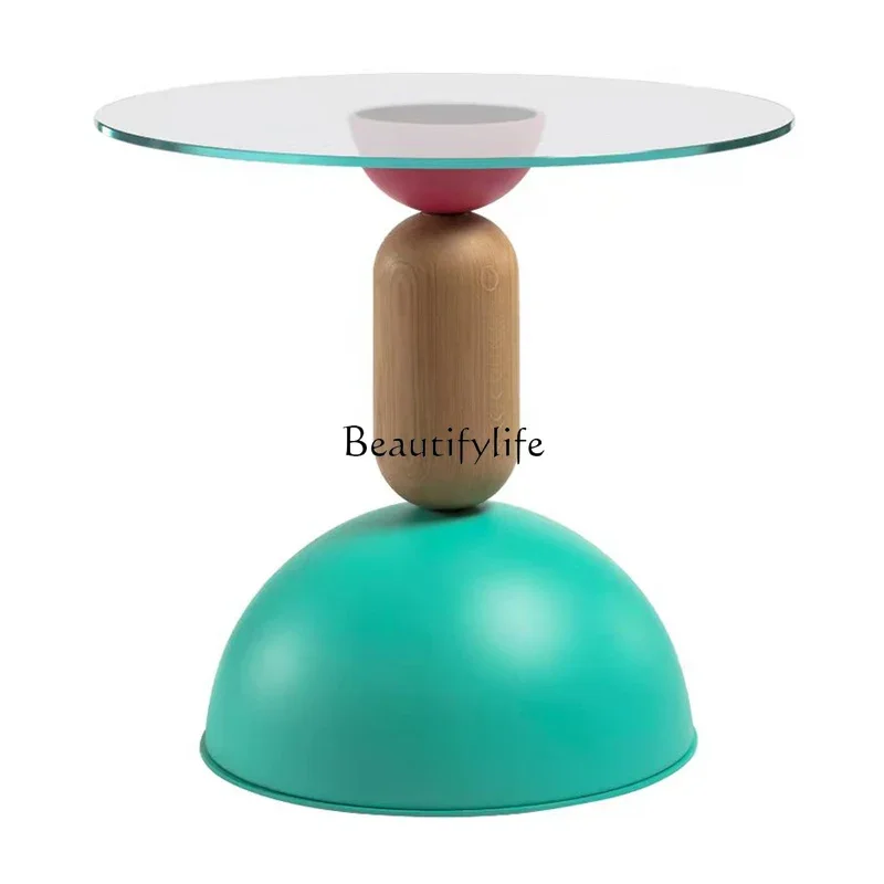 

Nordic Light Luxury Side Table Shaped Coffee Table Coffee Table Exquisite and Creative Side Small