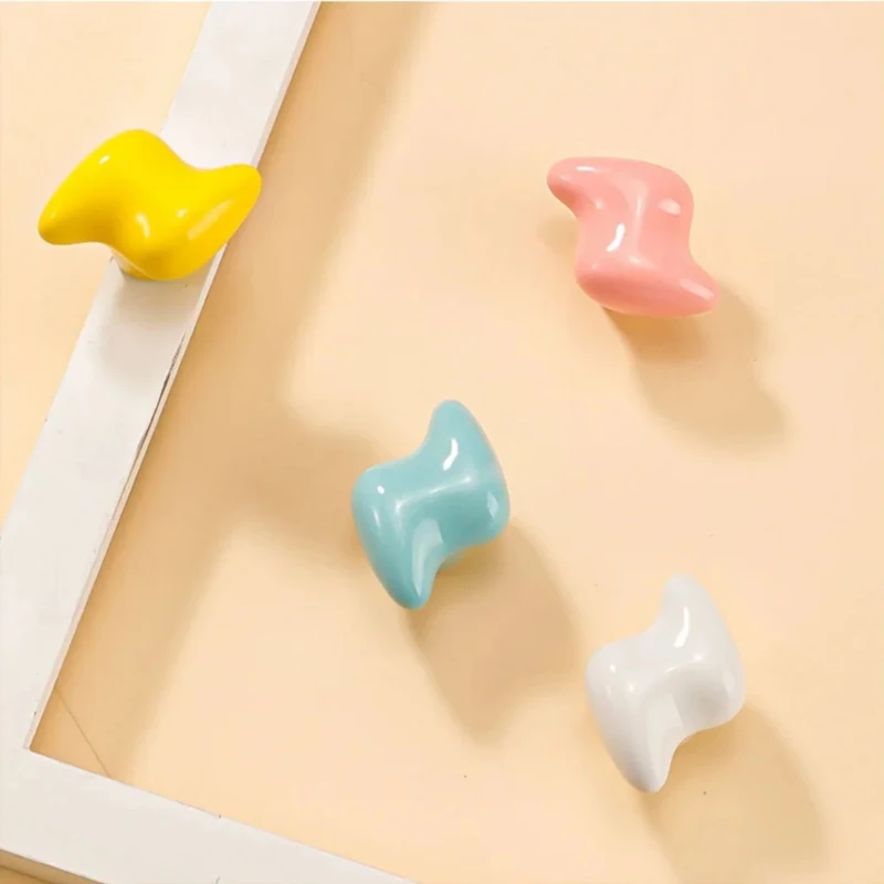 Cartoon Children Room Ceramic Cabinet Knobs Moon Star Wardrobe Handle Garden Door Handle Cabinet Handles for Kids