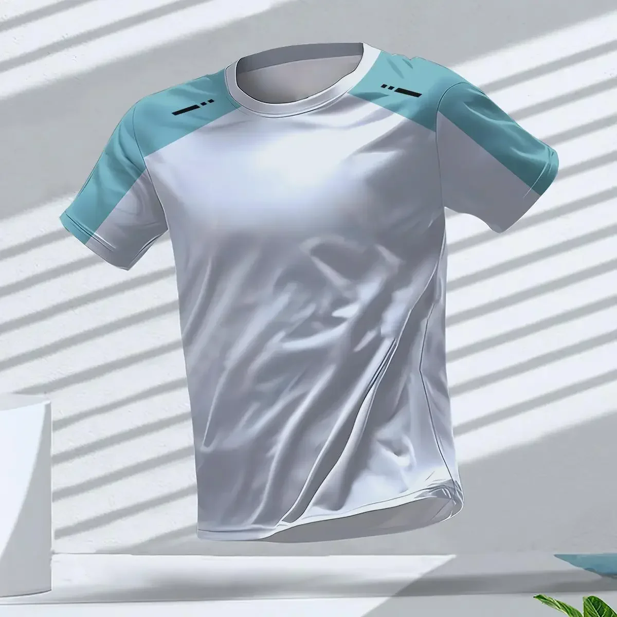 Herren Y2K Sport-T-Shirt Atmungsaktiv Schnelltrocknend Hochwertig Outdoor Lauf- und Trainingsaktivbekleidung – Detail 4