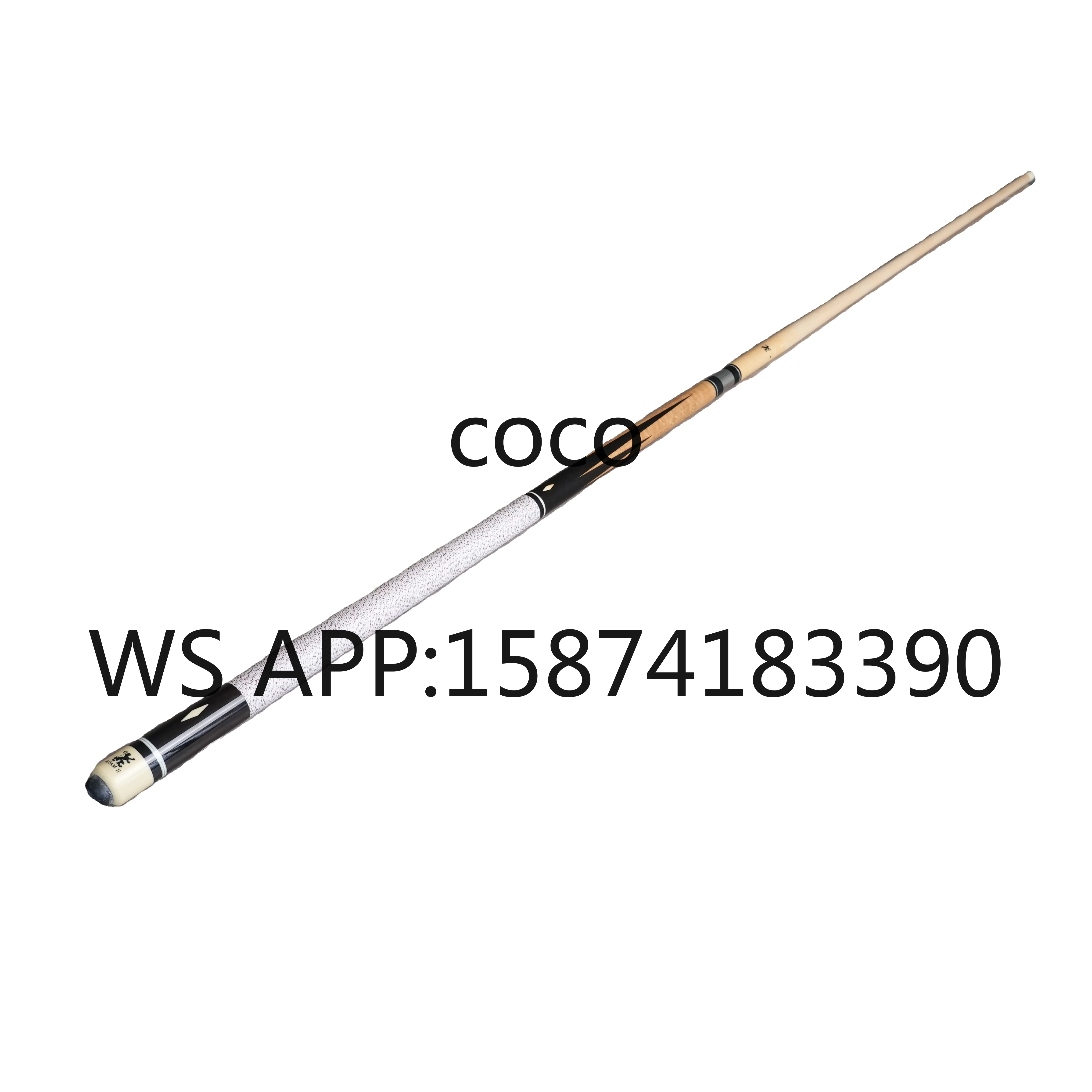 57in Sycamore Wood Billiard Cue, Handcrafted 1/2 Split Professional Snooker Pool Stick
