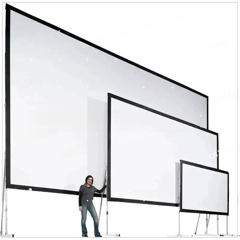 150 180 200 220 250 300 Inch 16:9 4:3 Front And Rear Fast Fold Projection Portable Outdoor Projector /Direct investment