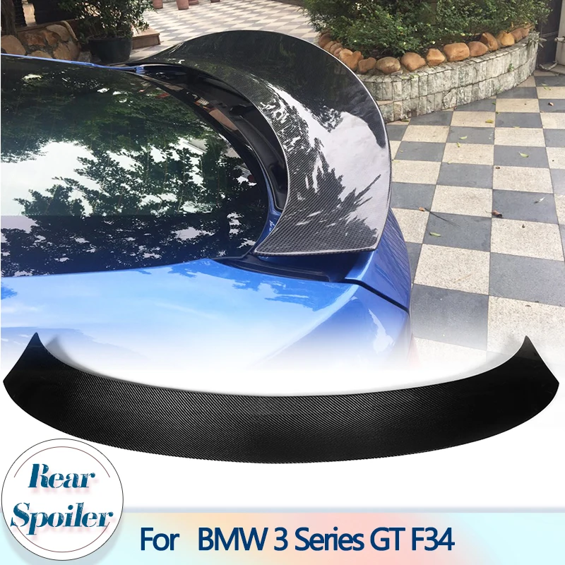 Carbon Fiber Car Rear Trunk Spoiler Wings for BMW 3 Series F34 GT Hatchback 4-Door 2014-2017 Rear Spoiler Boot Lid Wing Lip