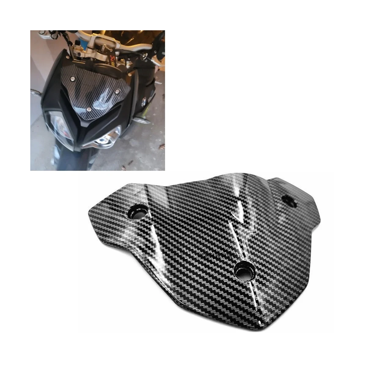 Motorcycle Windscreens Wind Deflectors for BMW S1000R S1000 R 2014-2021 Wind Deflectors(Carbon)
