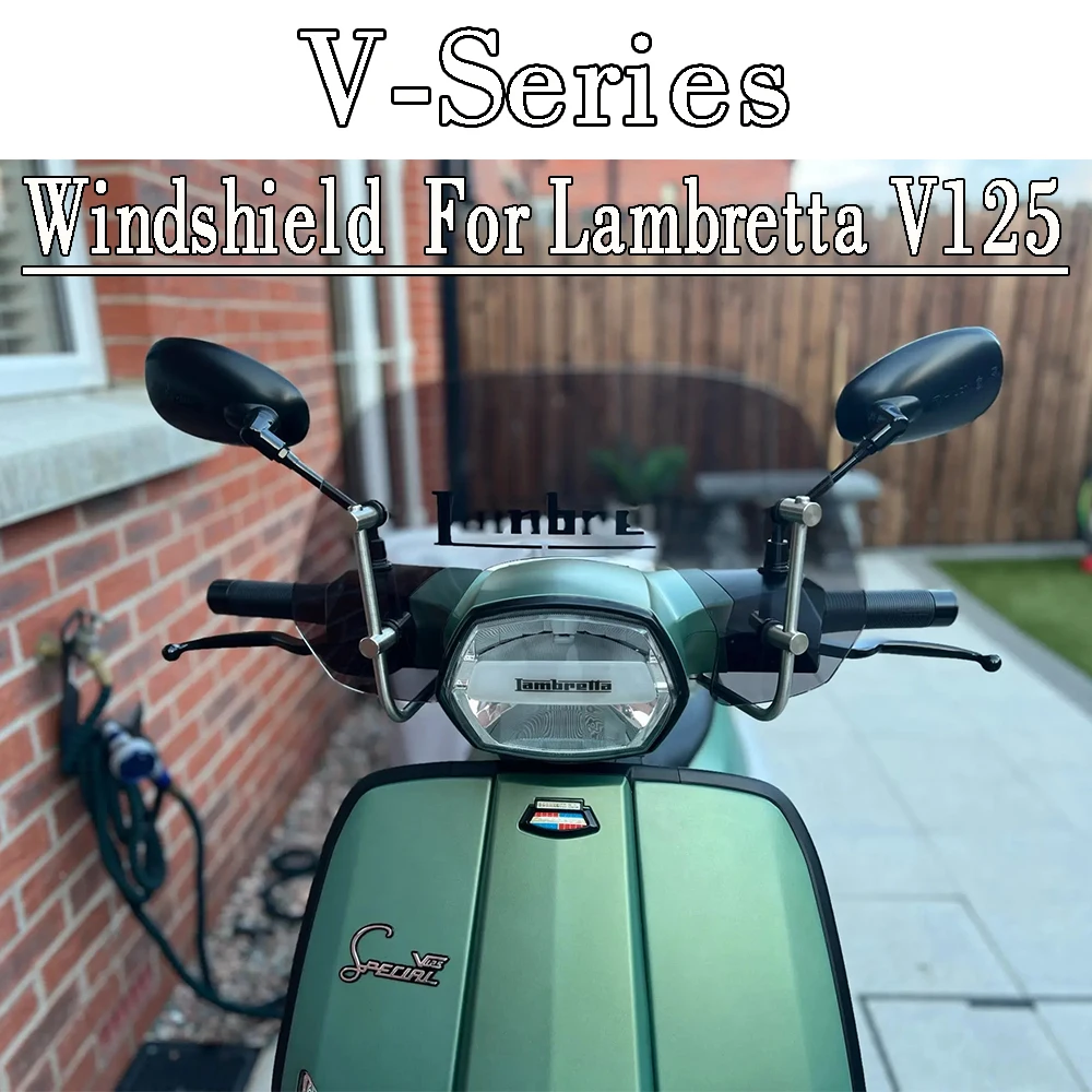 Windschutzscheibe für Lambretta V125 Windschutzscheibe für V-Serie V200 V125 V50 Motorräder Frontscheibe Frontspoiler Windschutzscheibe