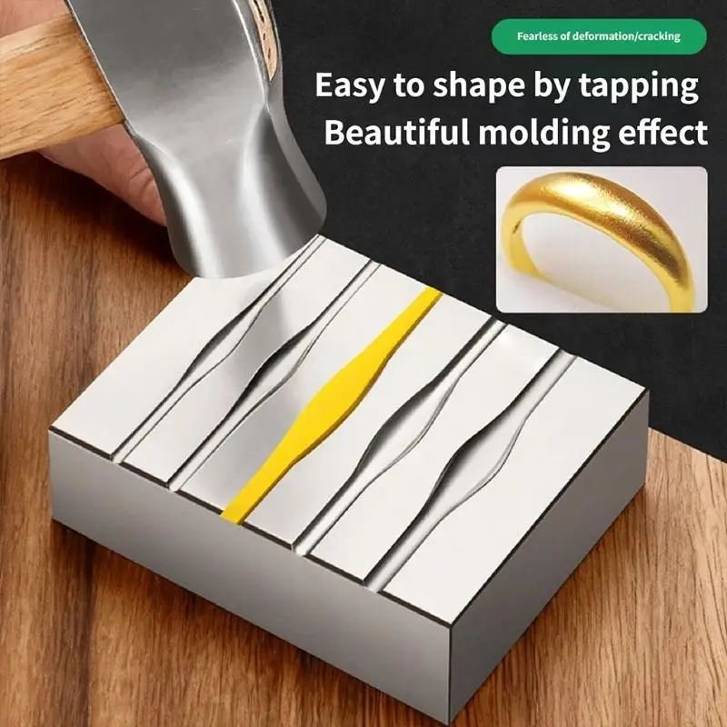 Sturdy Steel Grooves Tool Designed for Rings Shaping in Jewelry Making Applications 
