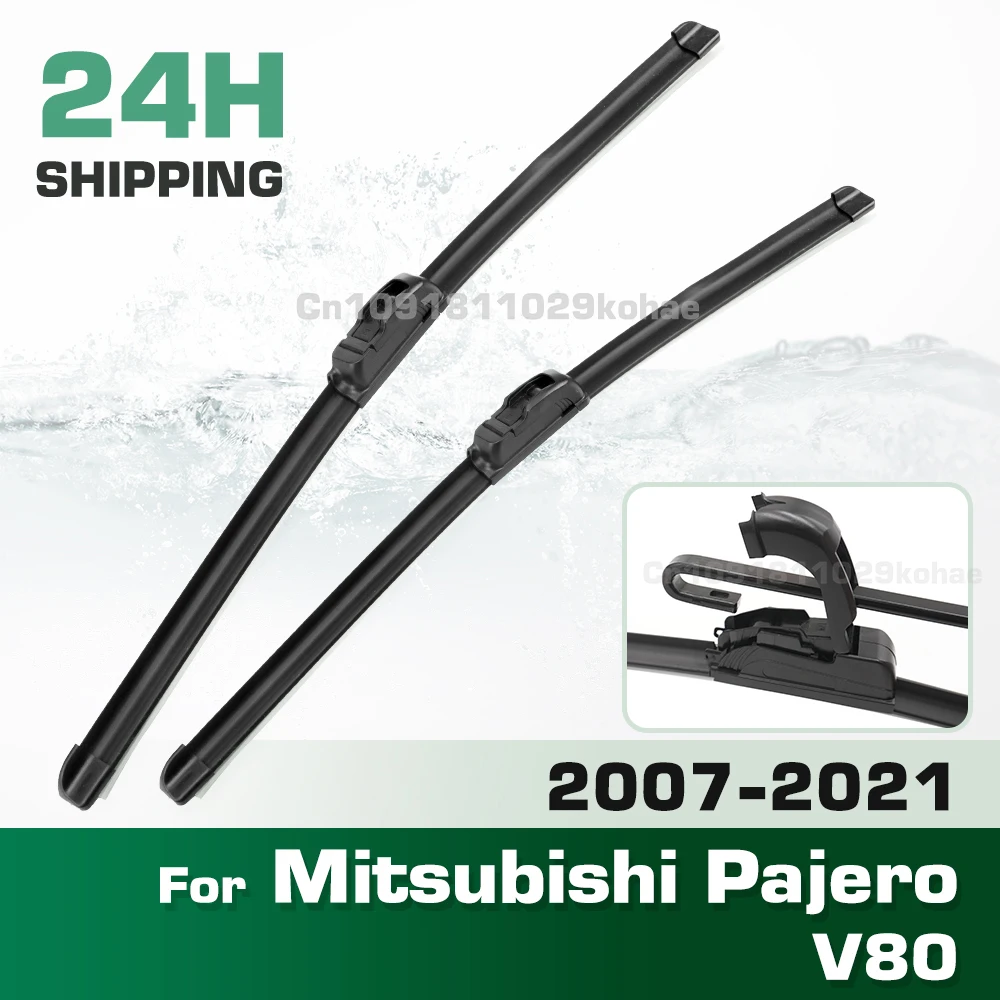 

GREATROAD Wiper LHD&RHD Front Wiper Blades Set For Mitsubishi Pajero Shogun Montero V80 2007 - 2021 Windshield Window 22"+20"