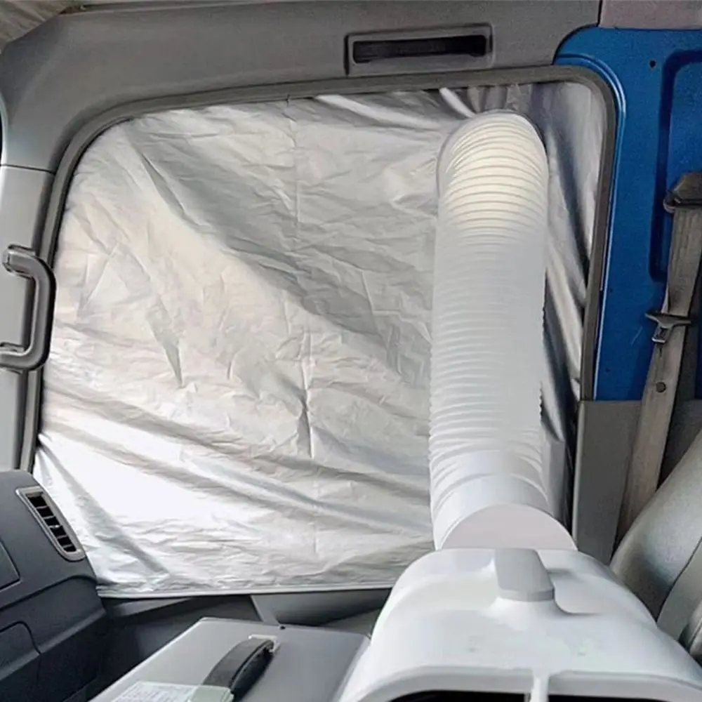 Thickened Truck Portable Air Window Seal Cloth Heat Insulation Rainproof AC Window Vent Seal Cover UV Resistant Sun Protection