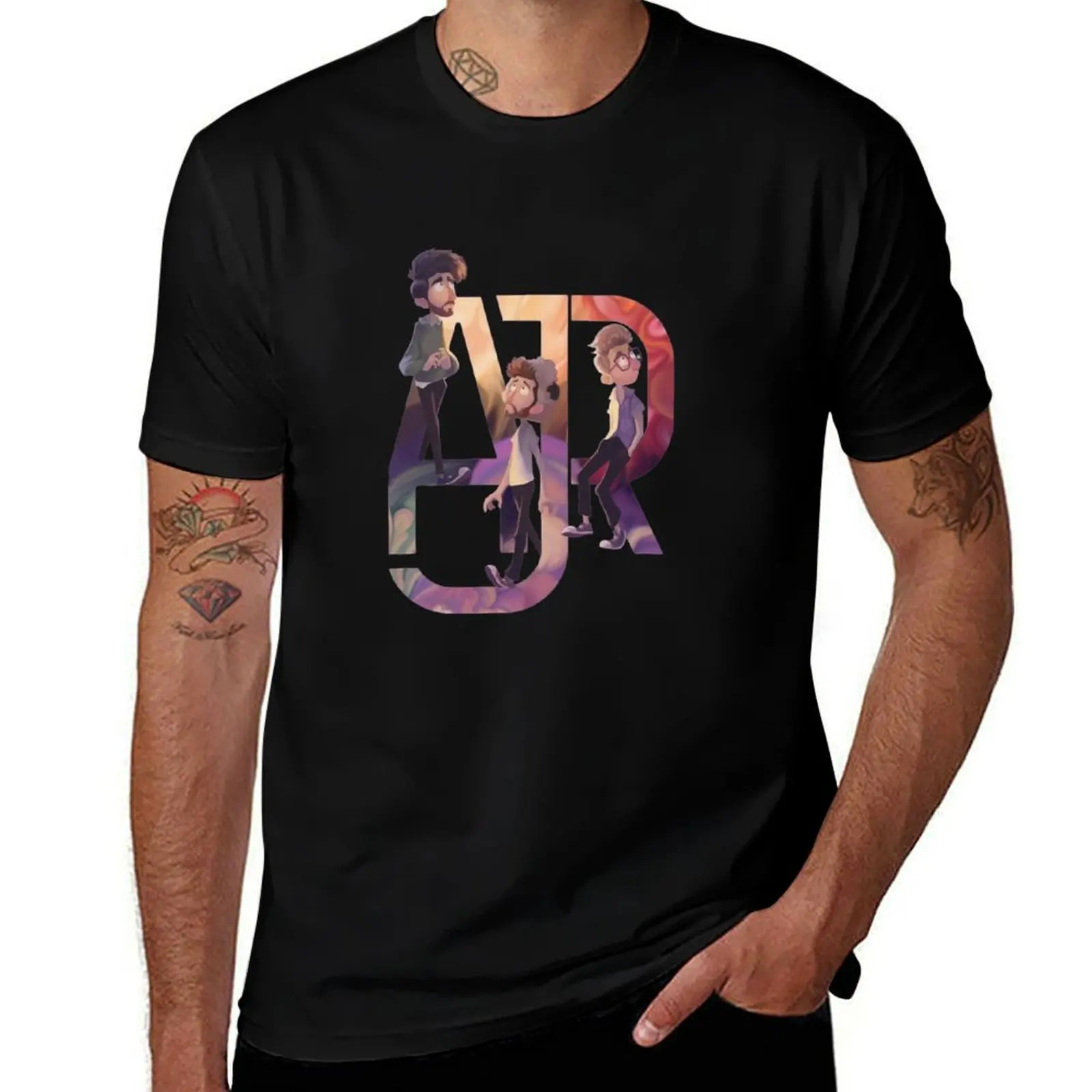 AJR Art T-Shirt Classic Print Short Sleeve Shirt