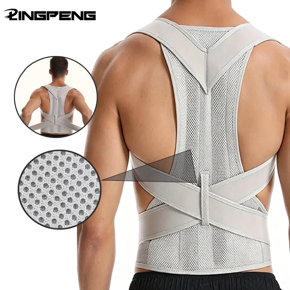 Posture Corrector Back Posture Brace Clavicle Support Hunching Adjustable Back Trainer Unisex Correction Belt