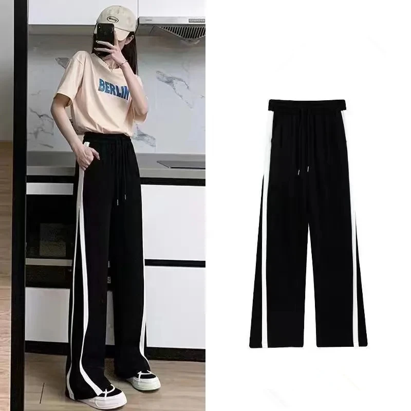 Preppy Style Cute Women Sweater Pullovers Autumn Winter 2023 Korean Casual Knitted Tops Wide Leg Pants Matching Sets New Outfits