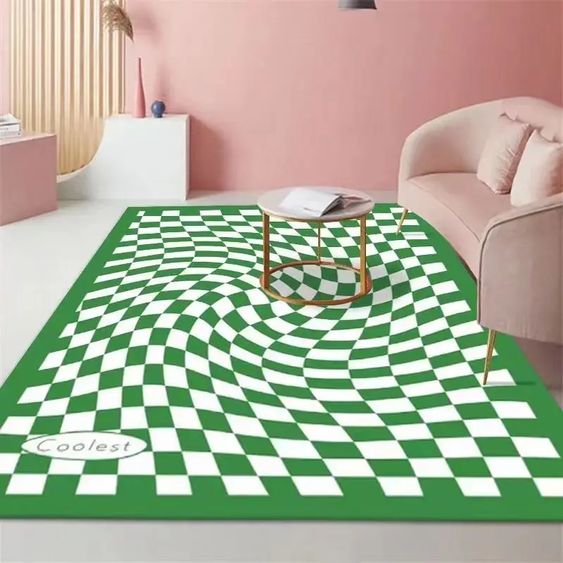 

Square Pattern Carpet Living Room Decoration Bedroom carpet Large Area Moroccan Style Lounge Rug Table Mat Entrance Door Mat