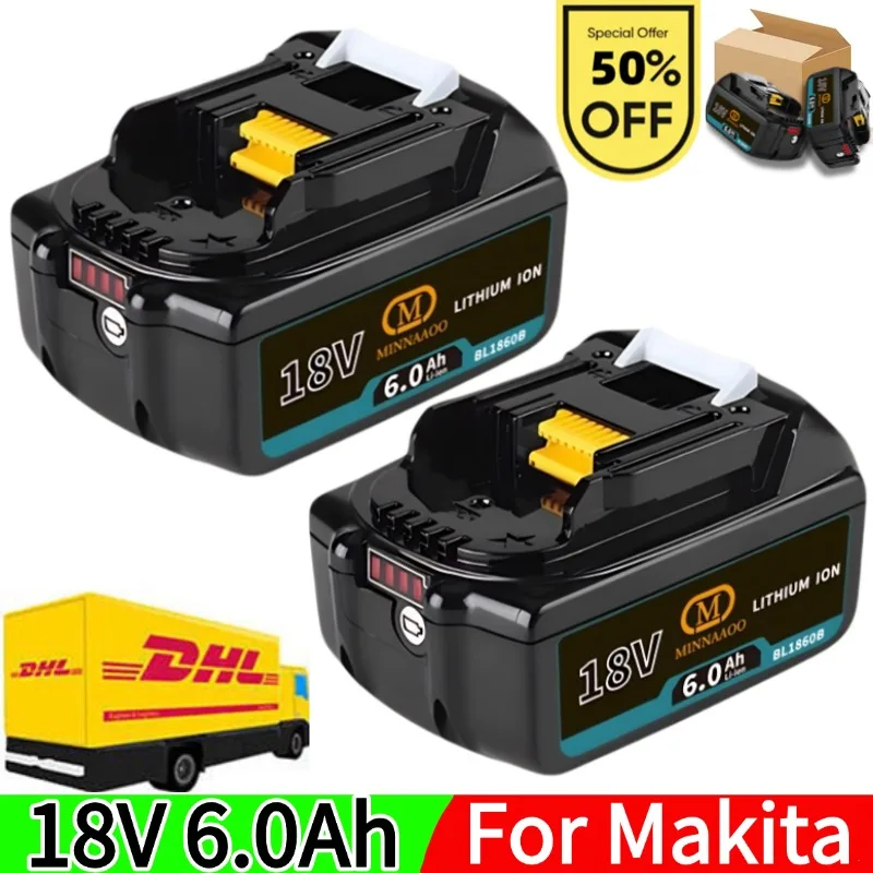 

100% оригинал для аккумулятора Makita 18 В BL1850b BL1860 BL1830 BL1815, литиевая аккумуляторная батарея для электроинструментов Makita