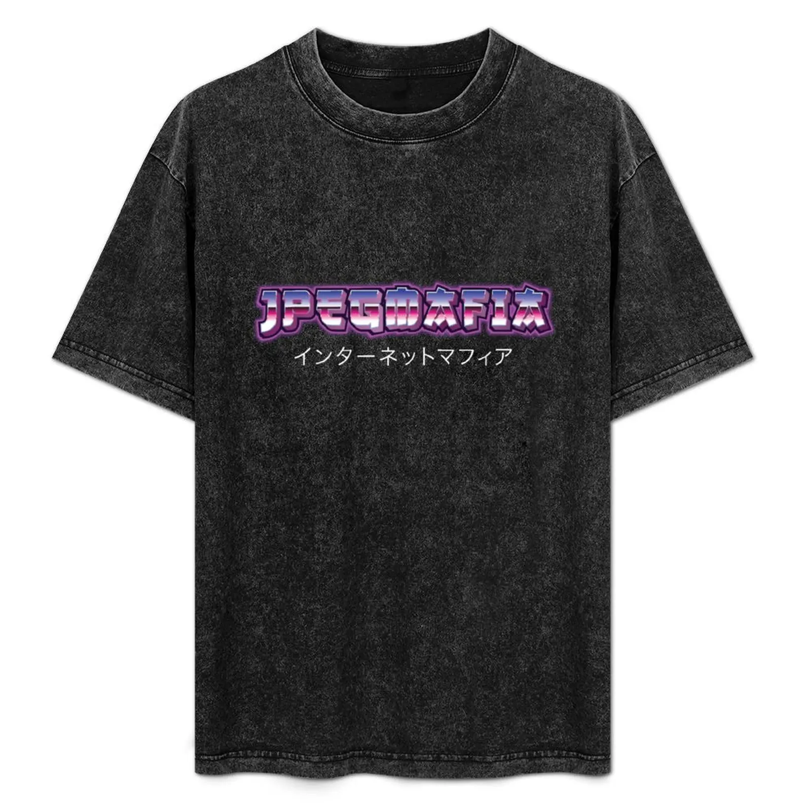 JPEGMAFIA Japanese Neon Vintage Text T-Shirt Aesthetic clothing street wear anime clothes mens t shirt