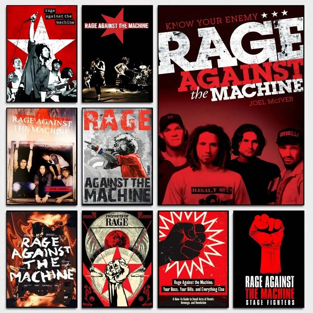 Rock Band Rage Against The Machine Classic Anime Classic Vintage Posters Whitepaper Prints Posters Artwork Kawaii Room Decor
