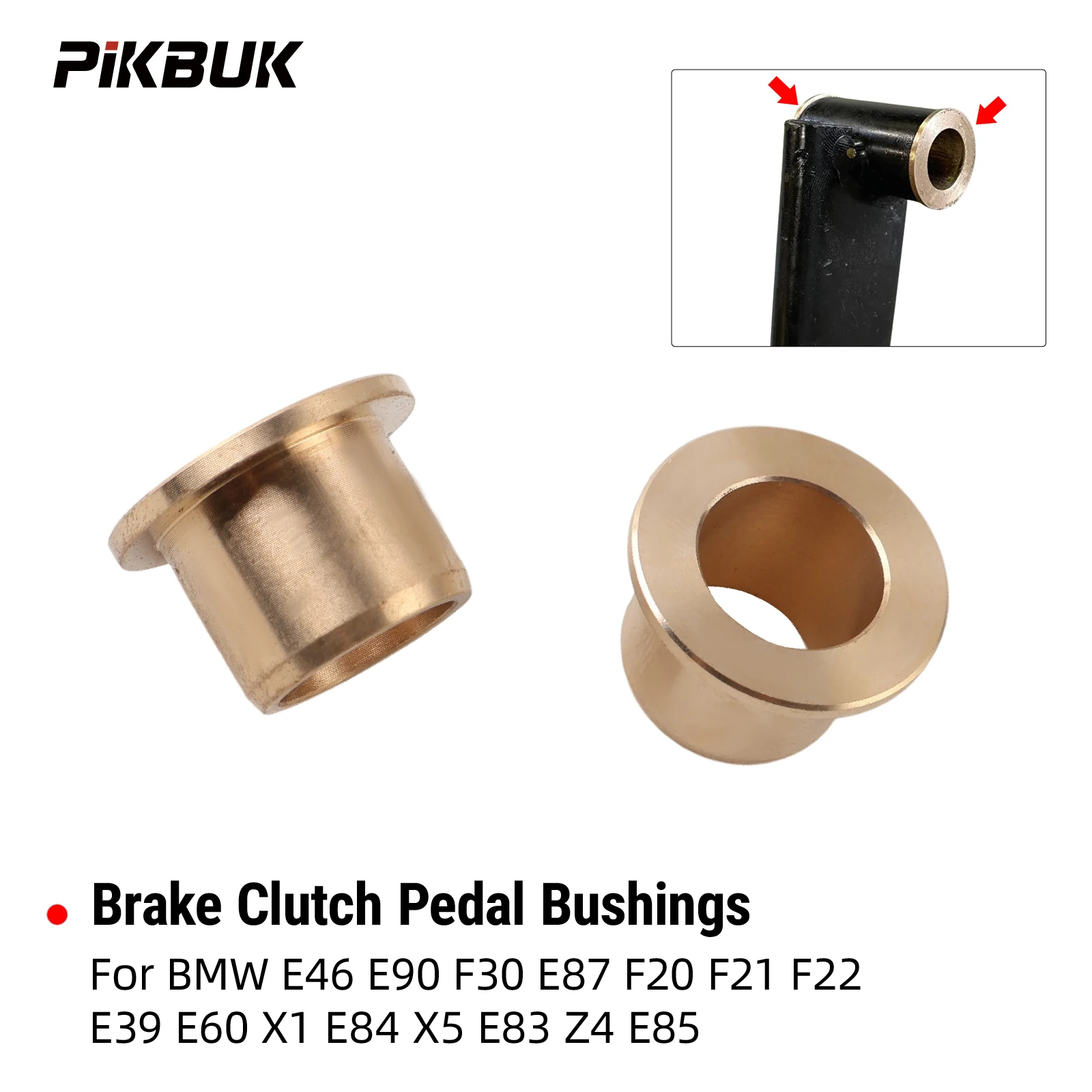 PIKBUK FOR BMW E46 E90 F30 E87 F20 F21 F22 E39 E60 X1 E84 X5 Z4 MINI R50 R56 Brake Clutch Pedal Bushings Auto Parts 35211158290