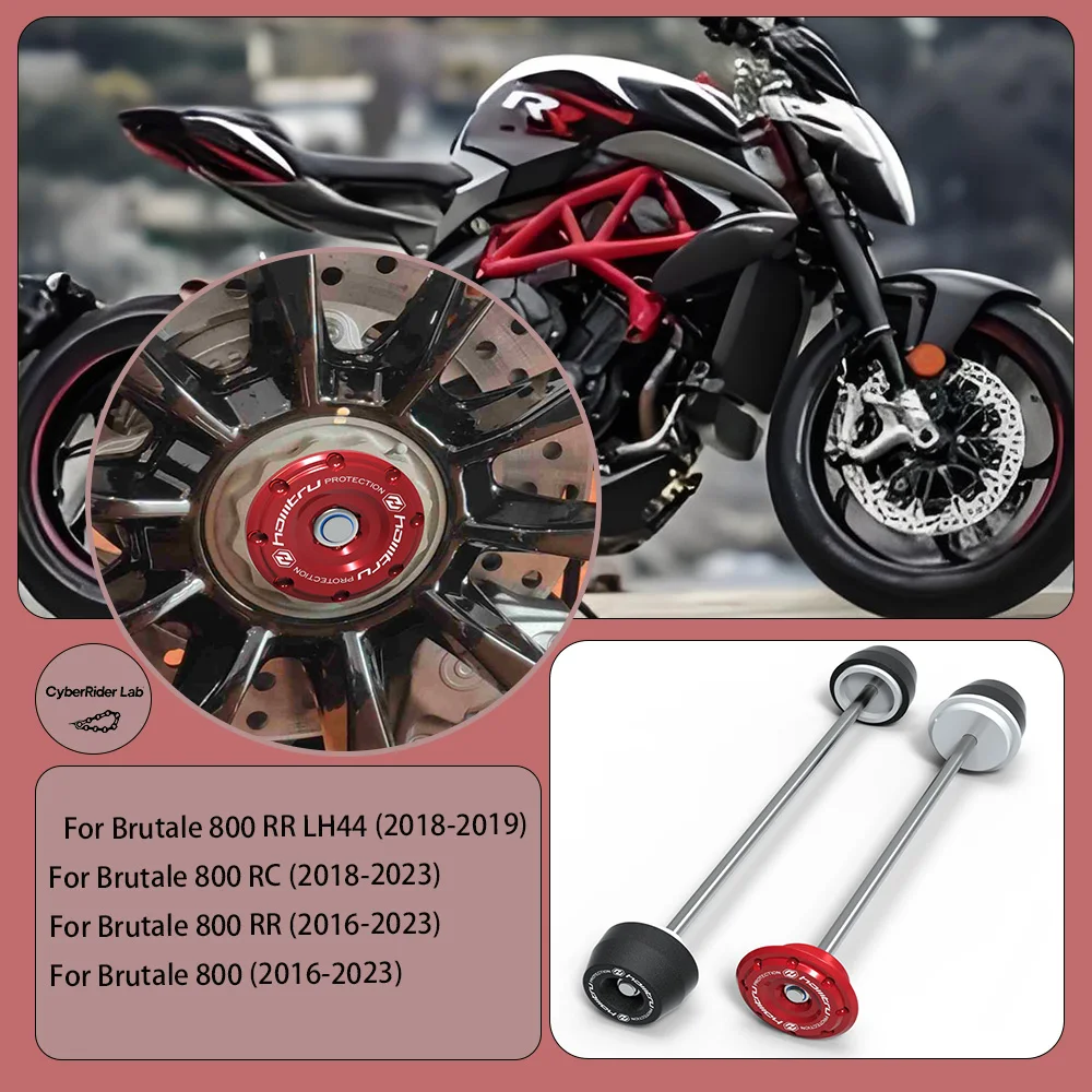 

For Agusta Brutale 800 RR Front & Rear Wheel Spindle Crash Guards-Motorcycle Anti-Fall Parts