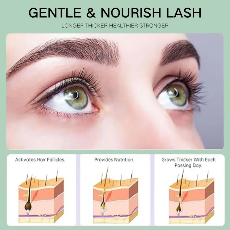 Eyelash Growth Serum Natural Curl Lengthen Beauty Health Volume & Thicken Eyelash Treatment Eyelash & Eyebrow Enhancer Beauty