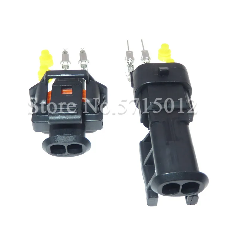 2 Hole 1928403874 1928404226 Diesel Fuel Common Rail Injector Plug Crankshaft Sensor Socket For Bosch Ford Renault