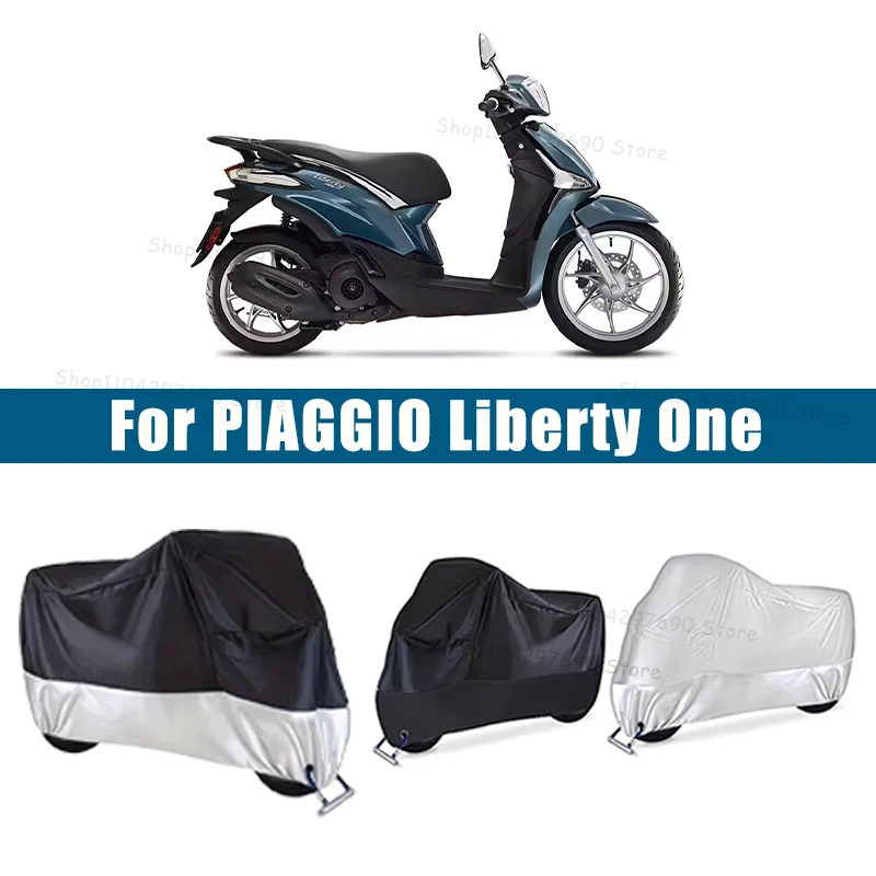 210D Oxford Motorcycle Cover Waterproof All Season UV Protection For PIAGGIO Liberty One Anti-Tear Windproof Motorbike Cover