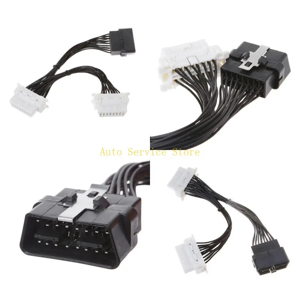 

462A 16 PIN -PIN OBD2 OBD 2 OBDII Удлинительное кабель разветвителя один мужчина до двух женских кабелей Y