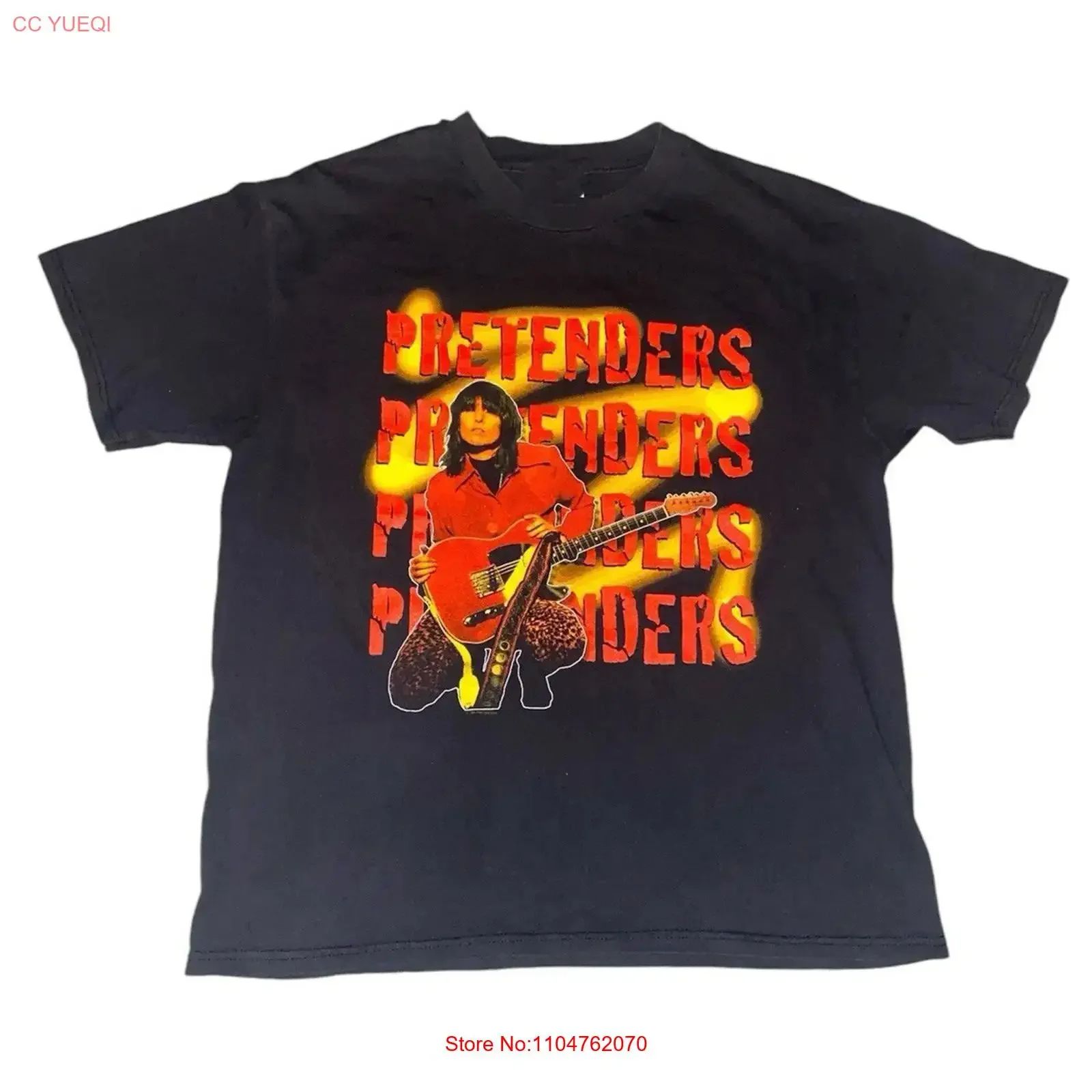 The Pretenders Chrissie Hynde T Shirt Black S 5XL JU562 vintage Washed fashion Stretched Stylish Soft streetwear Versatile