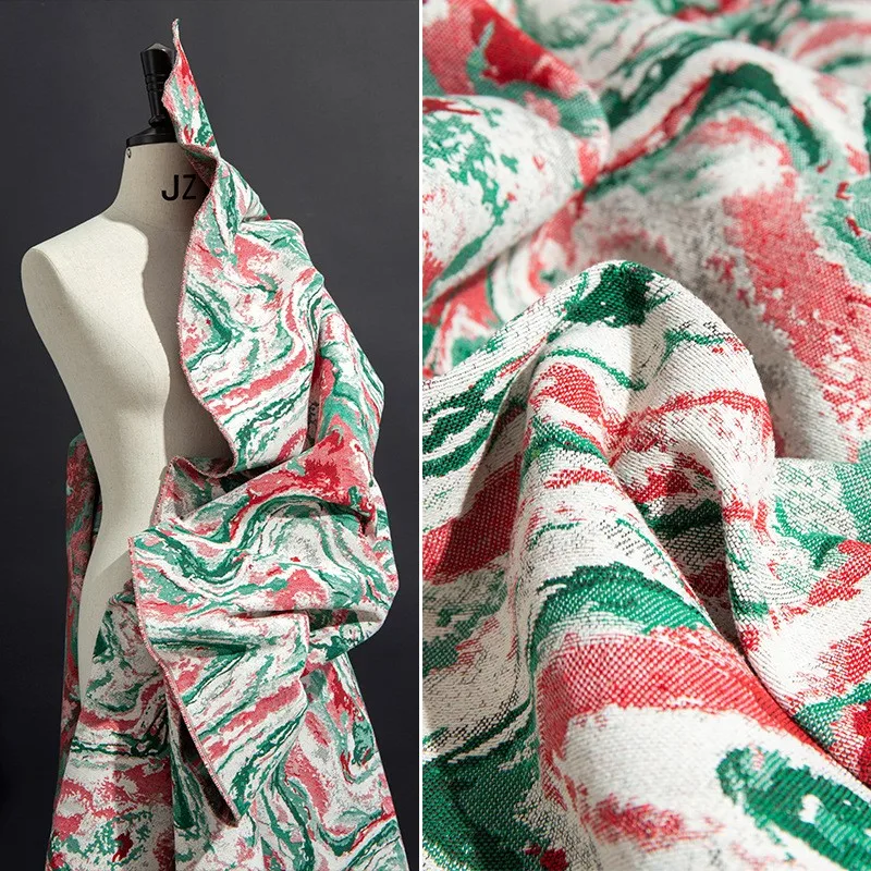 Color-blocking jacquard double-sided fabric three-dimensional embroidered lapel clip for outerwear