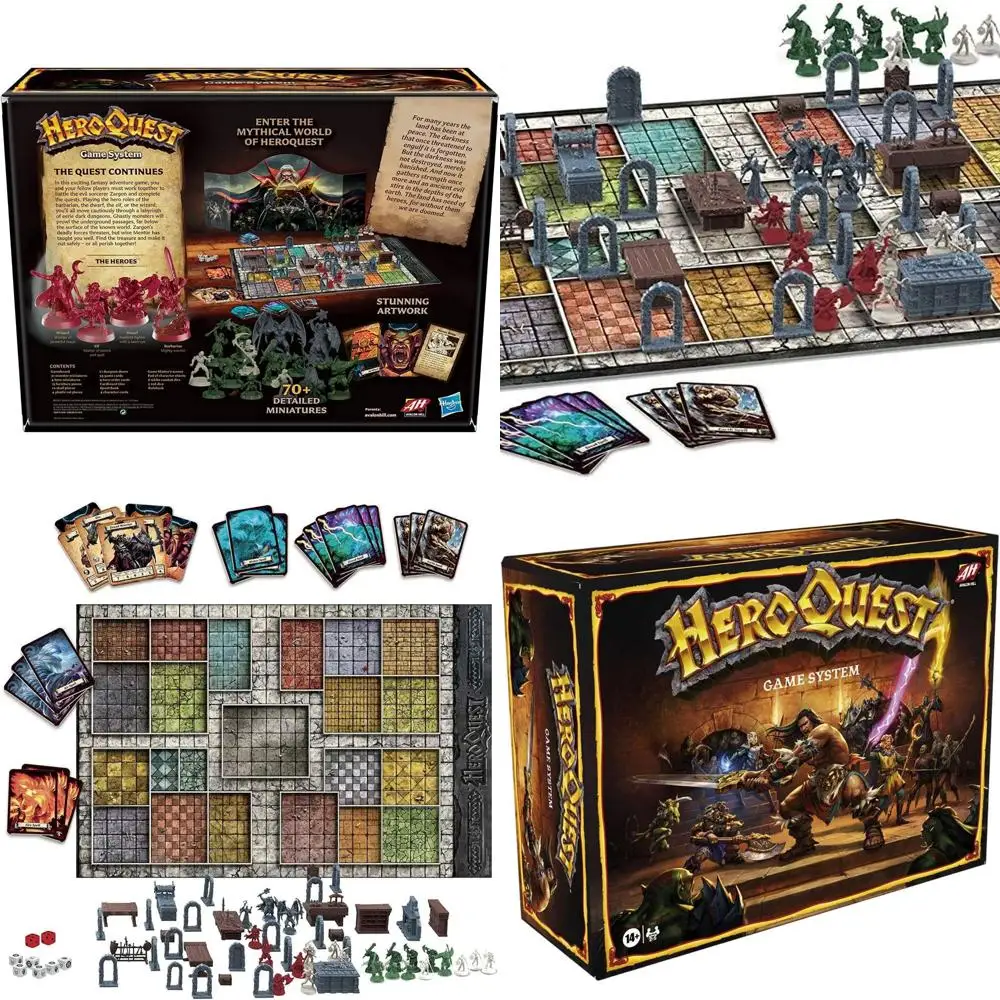 

Avalon Hill's HeroQuest: Epic Dungeon Adventure Board Game for 14+, 2-5 Players