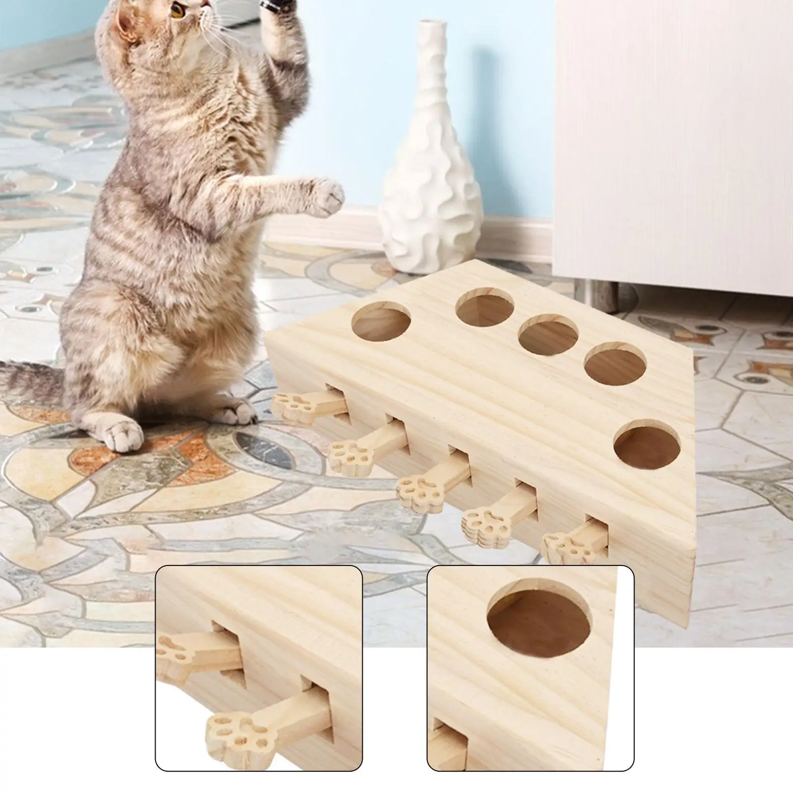 Whack A Toy Exercise Indoor Outdoor Enrichment Unique Keeps Pet